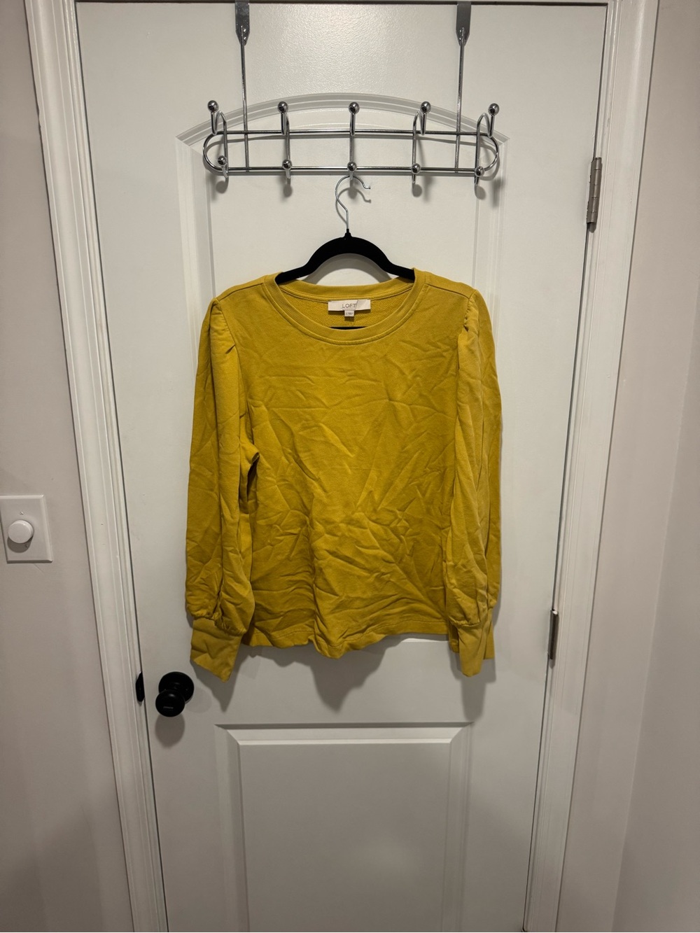 LOFT Mustard Yellow Crewneck Sweater